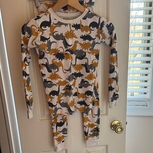 Petit Lem Dinosaur Print Kids Pajama Set